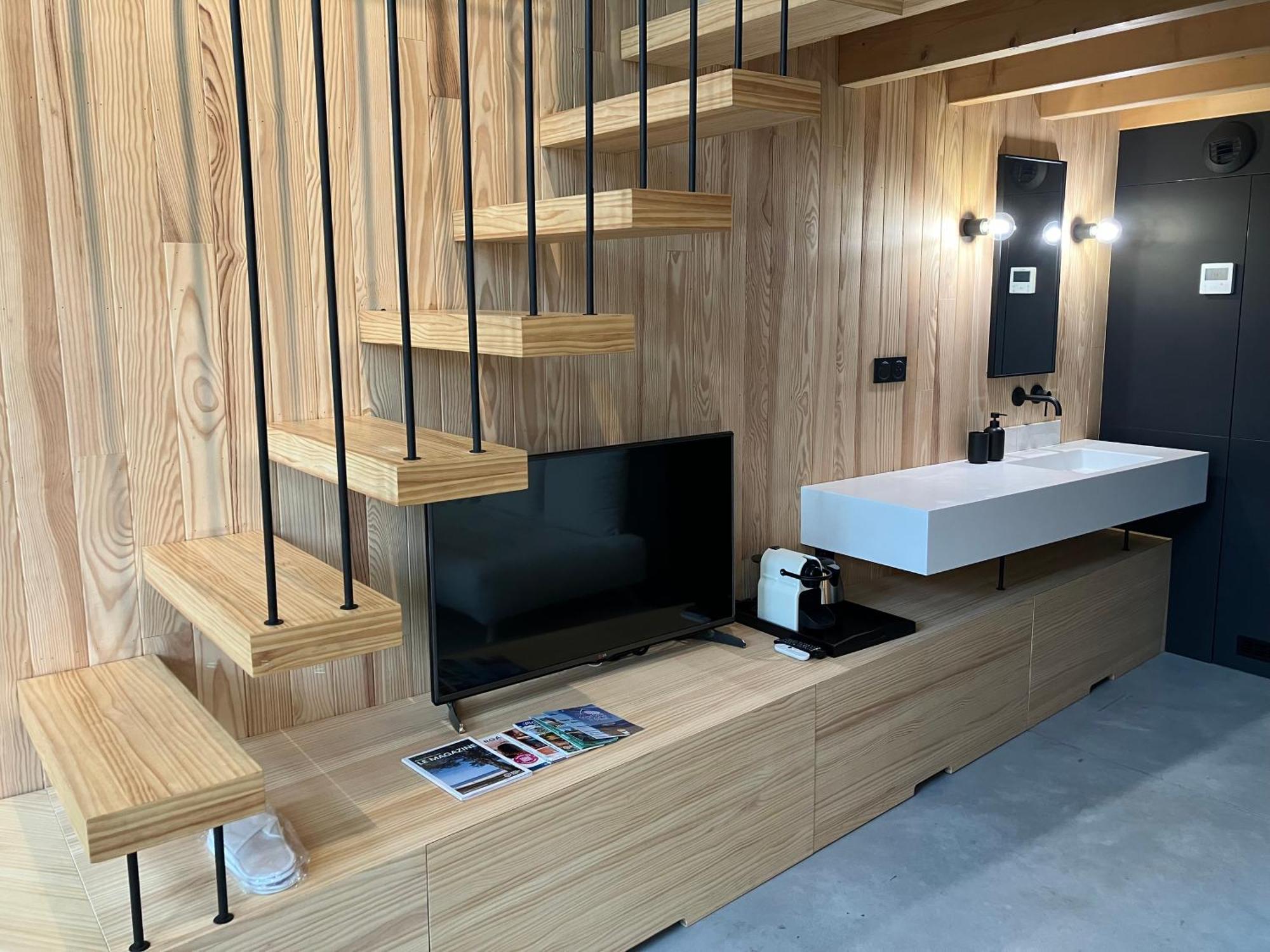 Nouveau - Ecolodge 'Calme Et Nature' - Avec Piscine Au Golf-Lac De Biscarrosse - Couchage 2 Personnes Eksteriør bilde